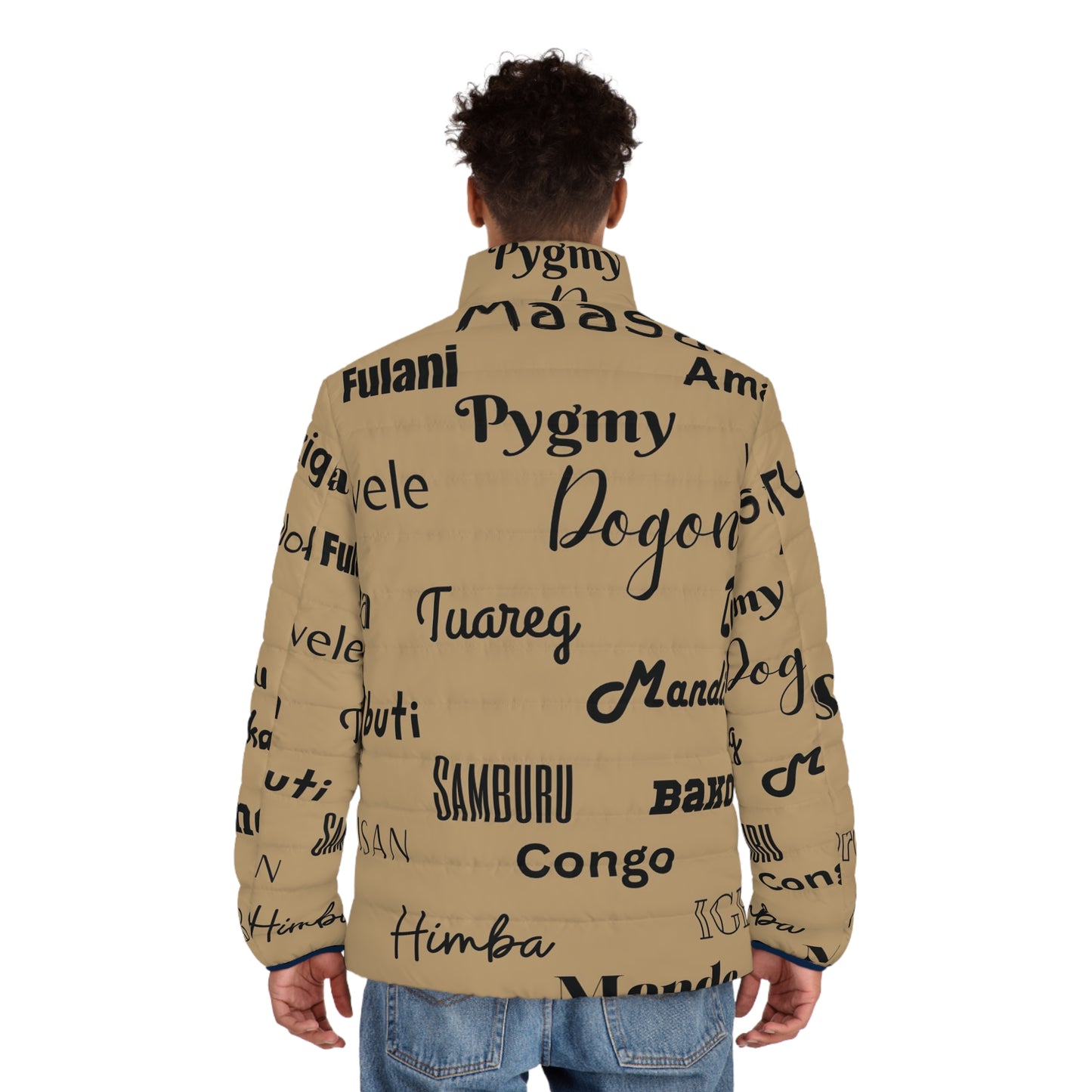 African Tribe Puffer Jacket