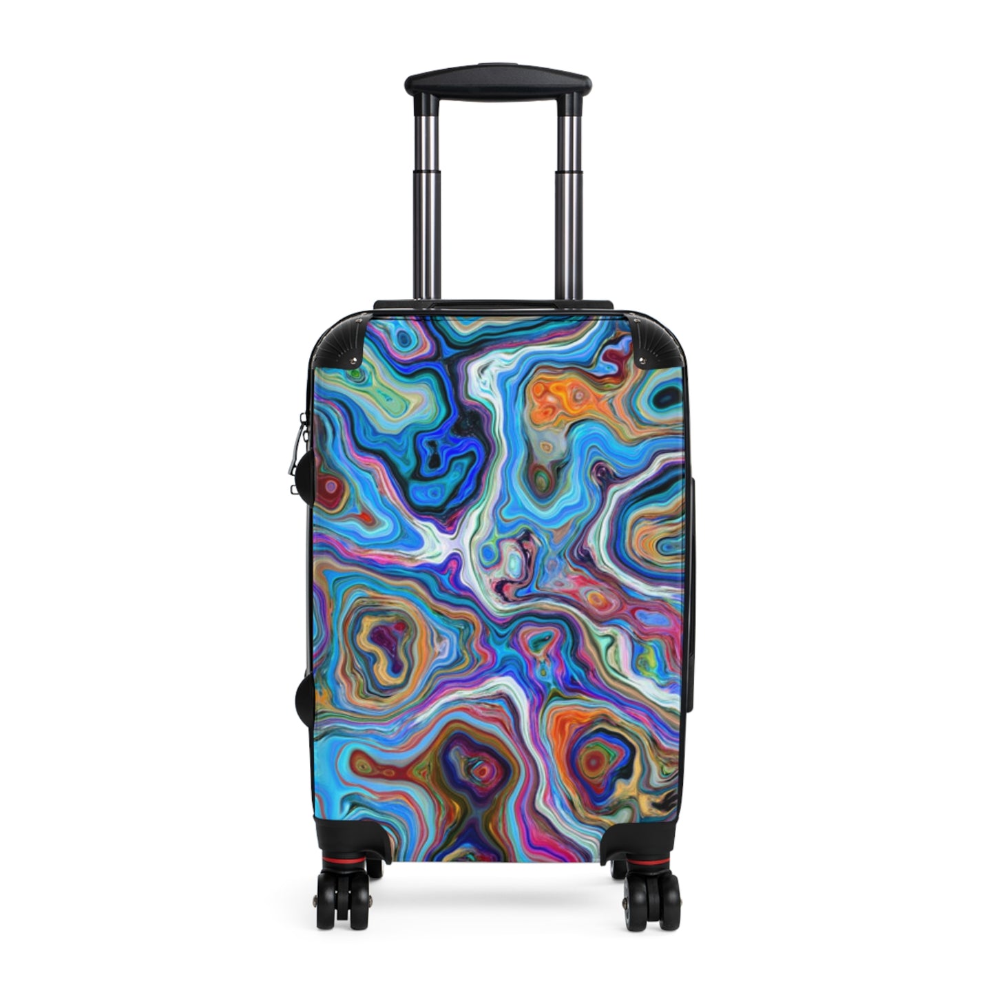 Suitcase with marble print
