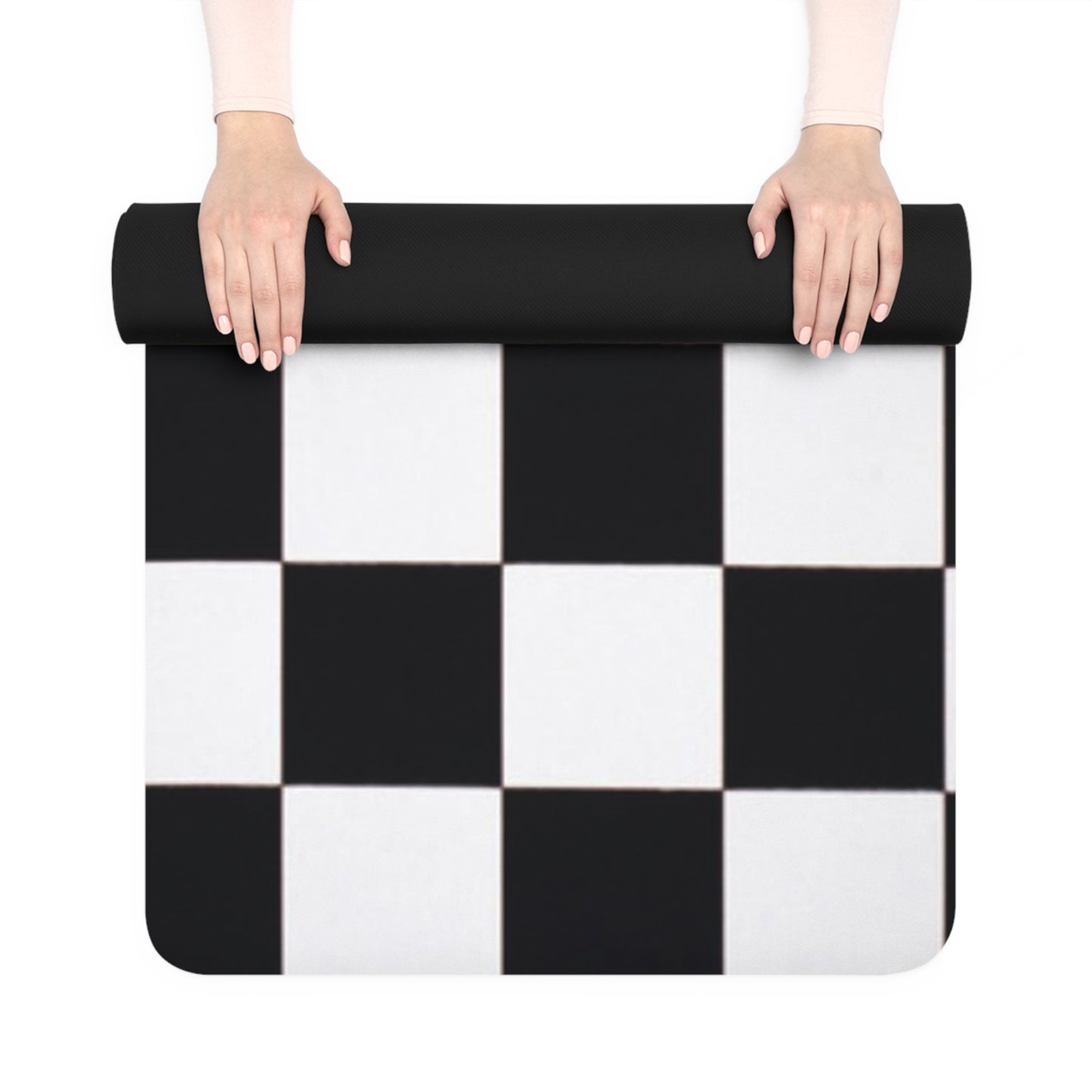 Checkered Rubber Yoga Mat