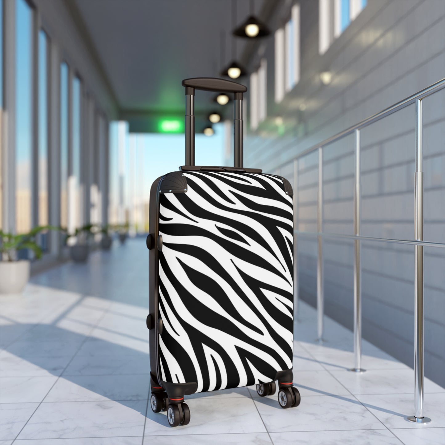 Suitcase with Zebra Print