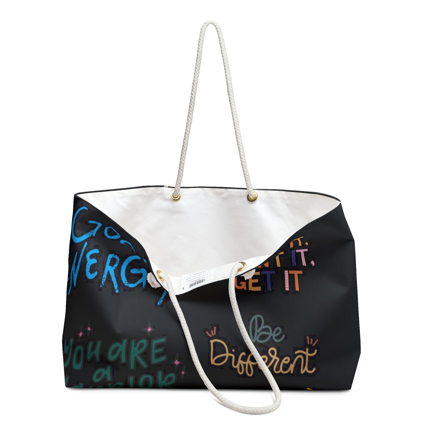 Weekender Bag with affirmations
