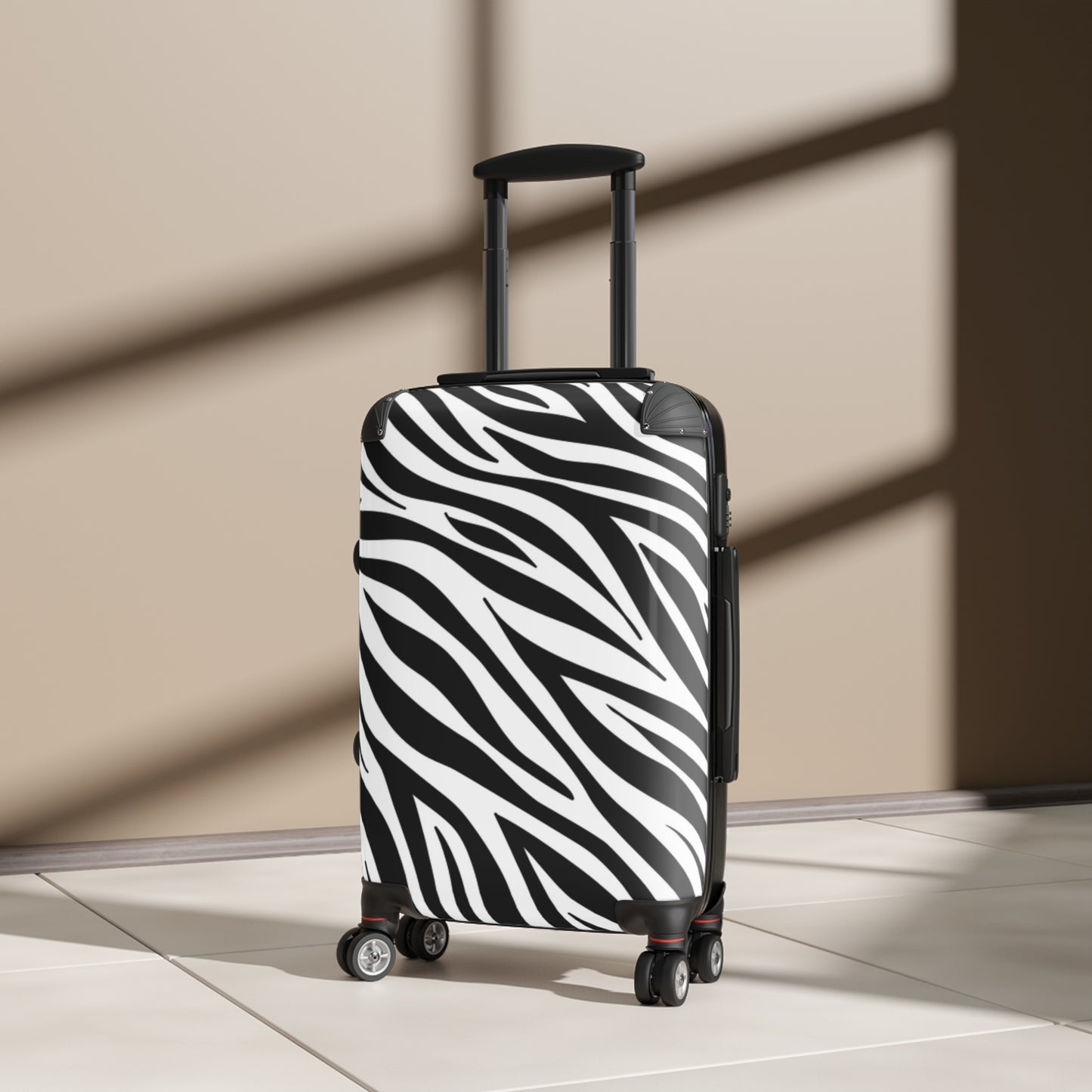 Suitcase with Zebra Print
