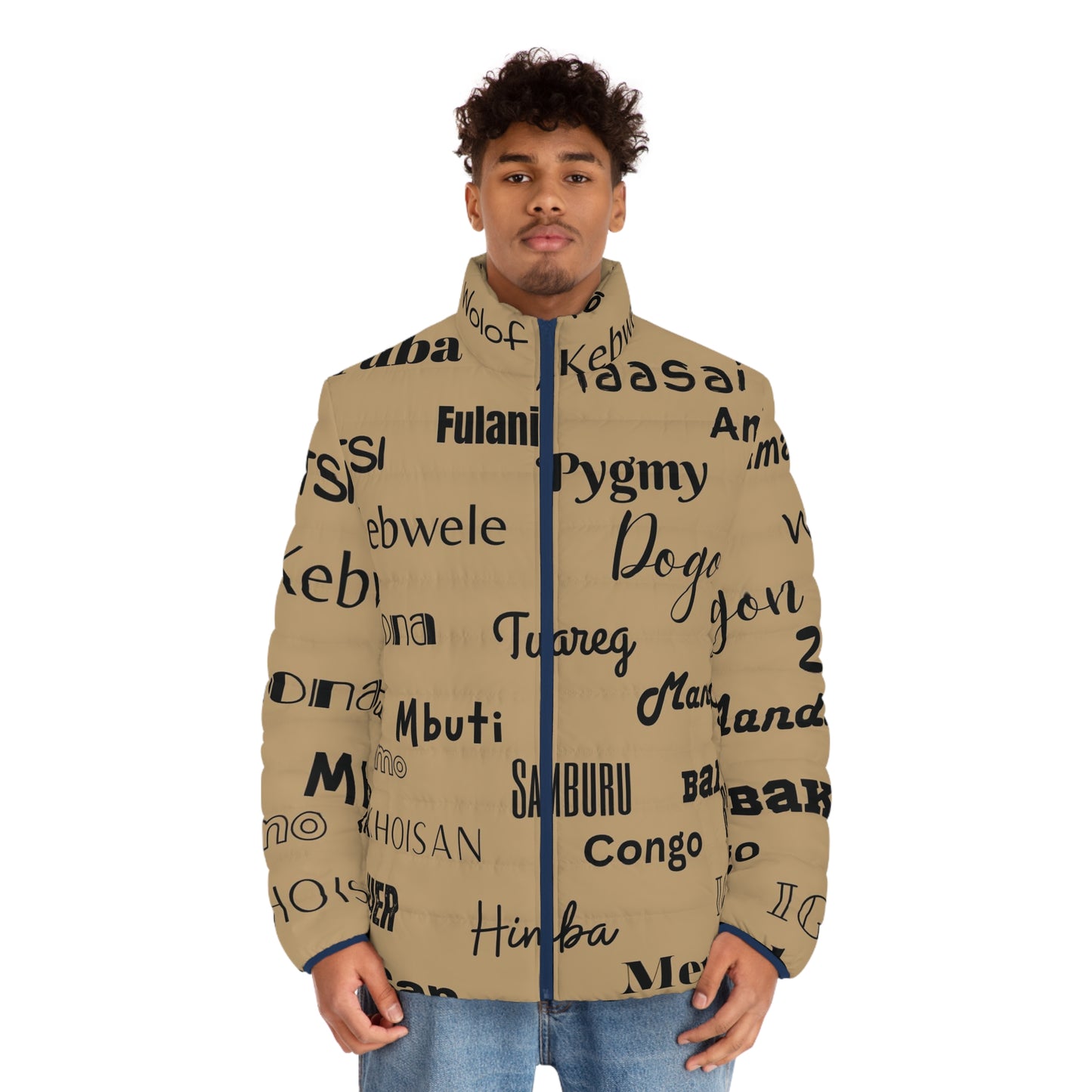 African Tribe Puffer Jacket