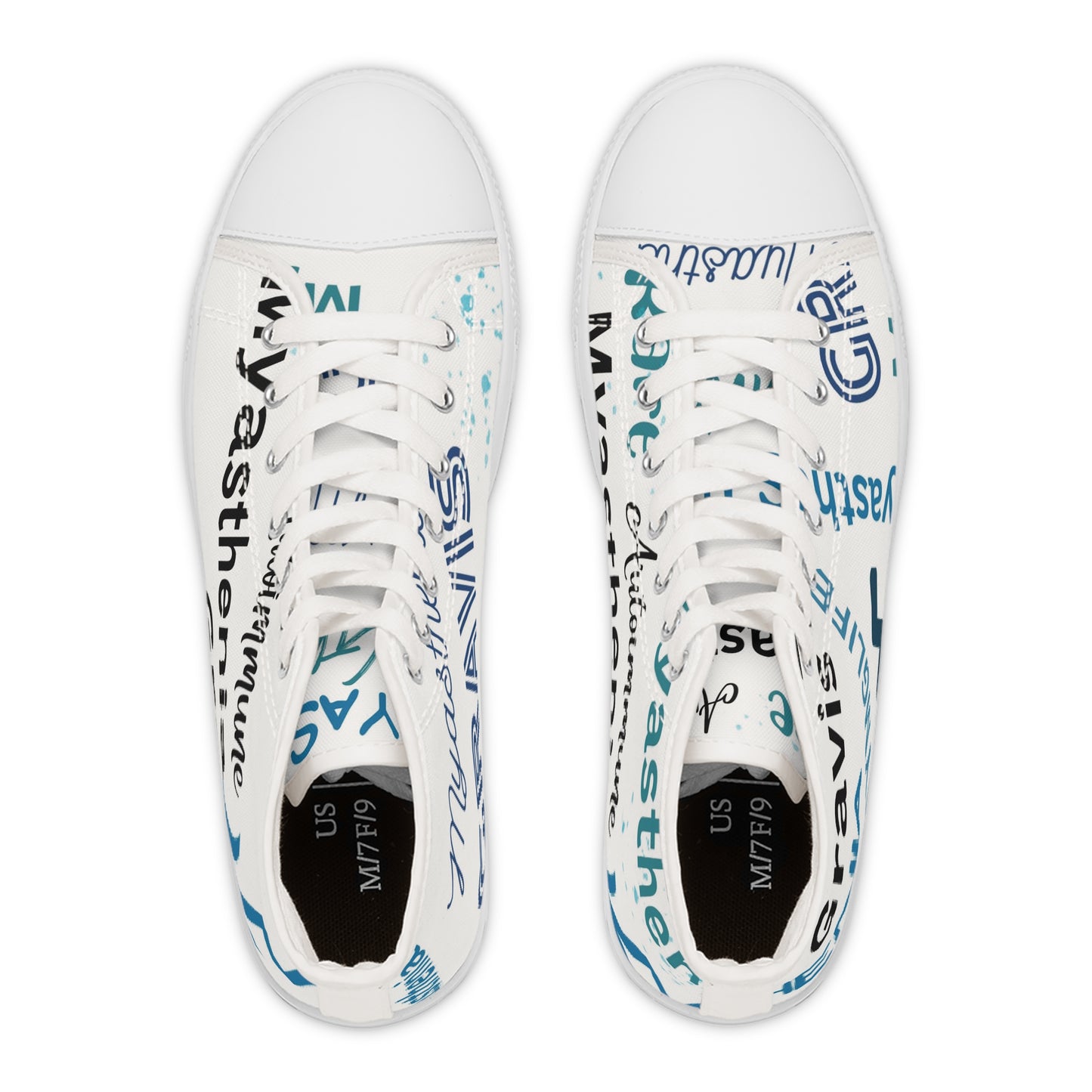 Awareness Myasthenia Gravis Women's High Top Sneakers