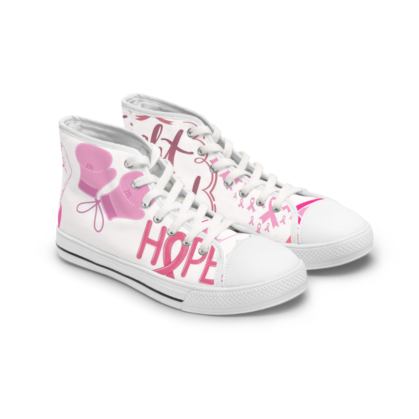Awareness Fight Cancer High Top Sneakers