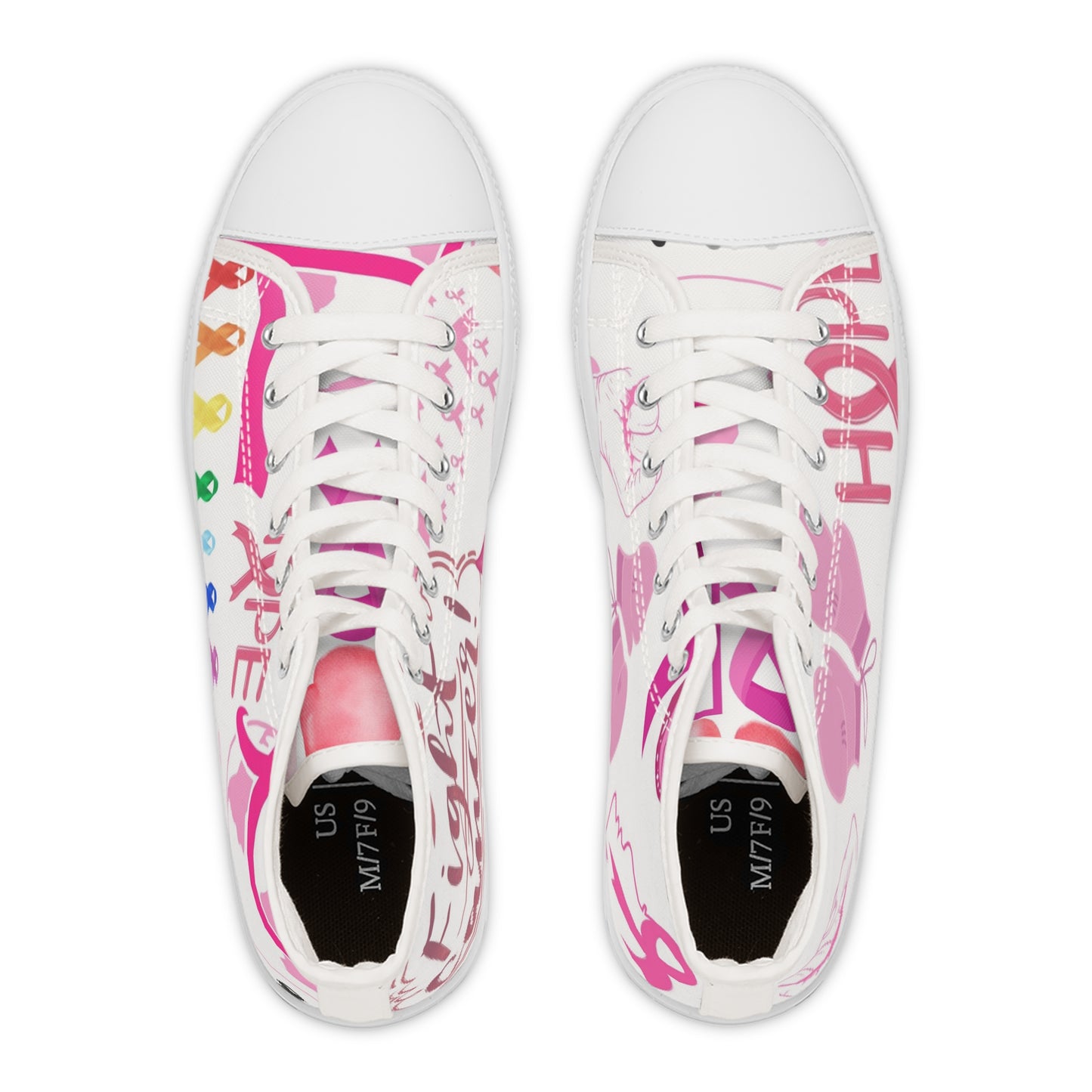 Awareness Fight Cancer High Top Sneakers