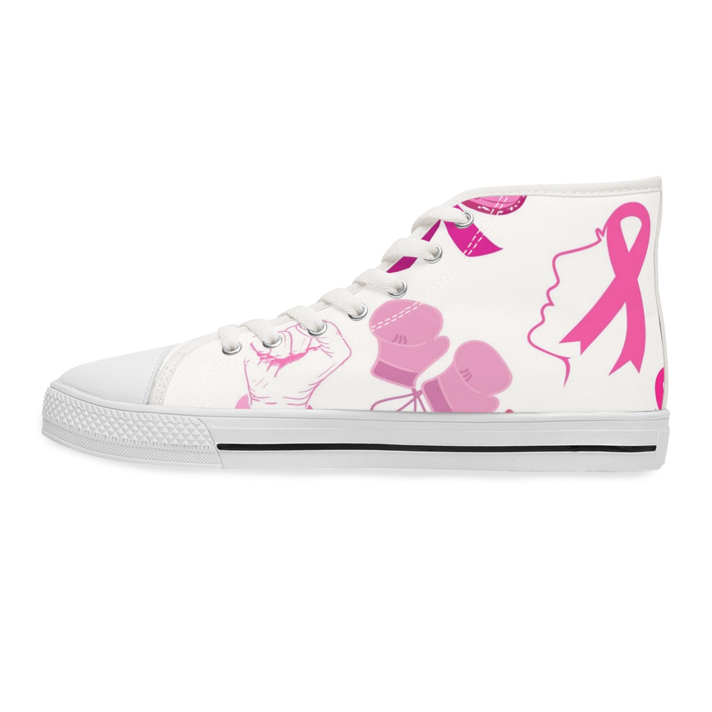 Awareness Fight Cancer High Top Sneakers