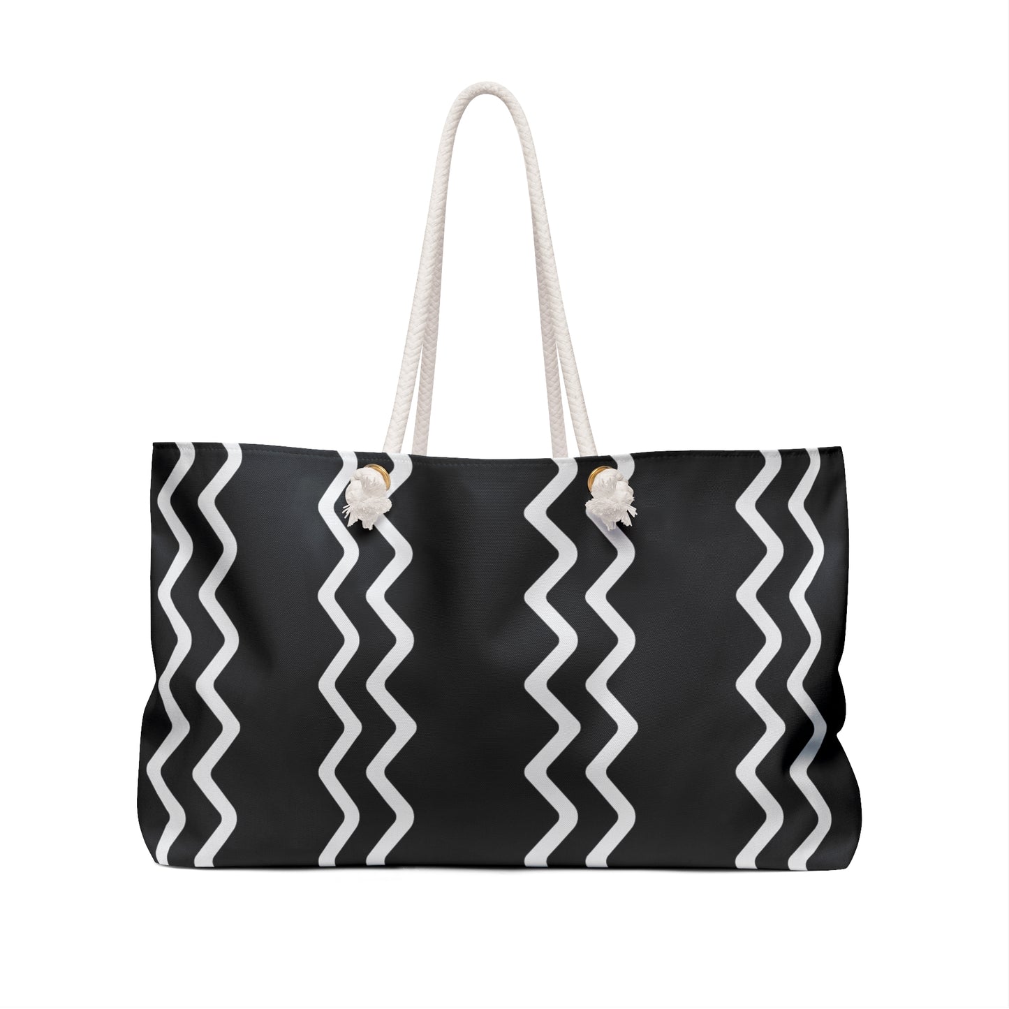 Weekender Bag with zigzag print