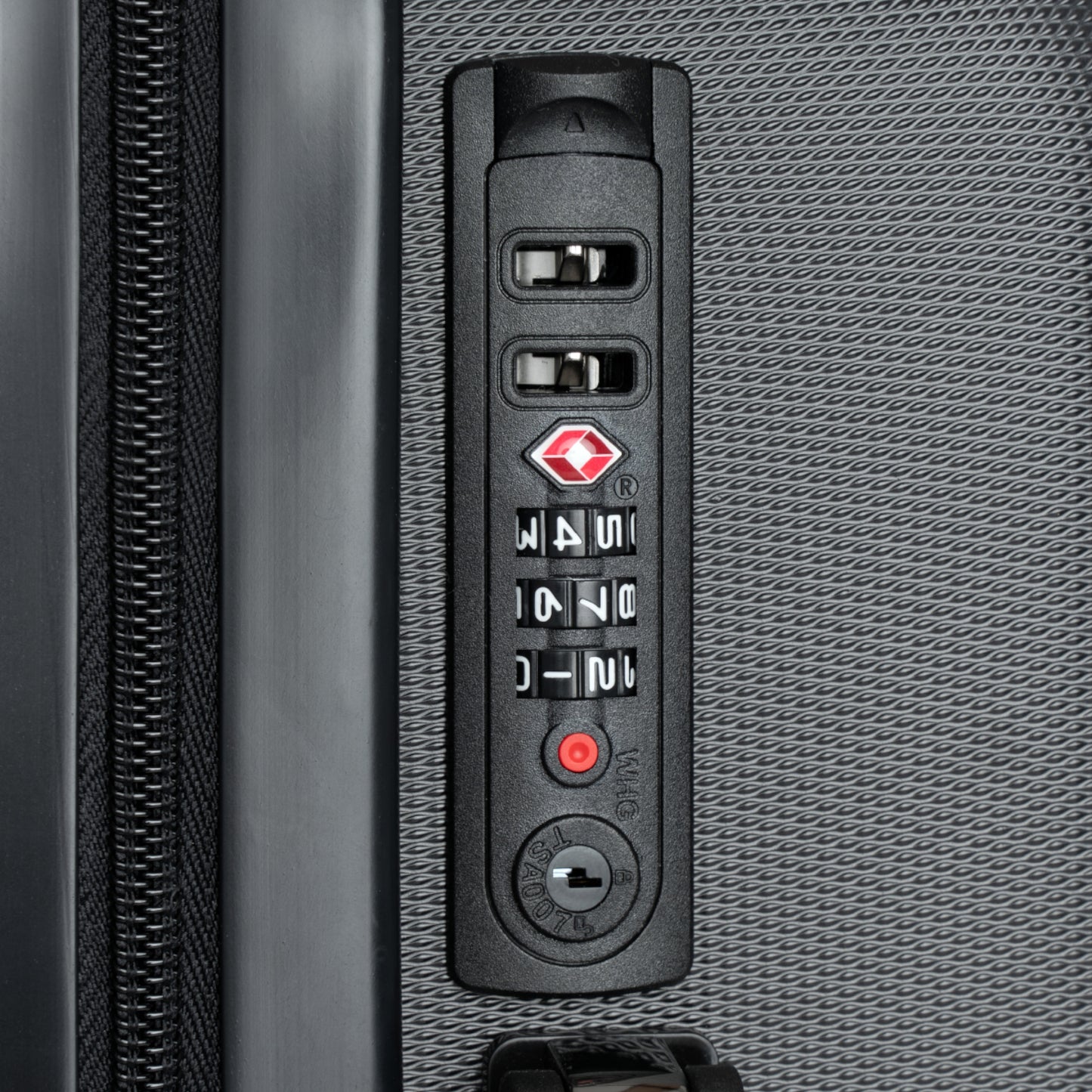 Suitcase with bold colors