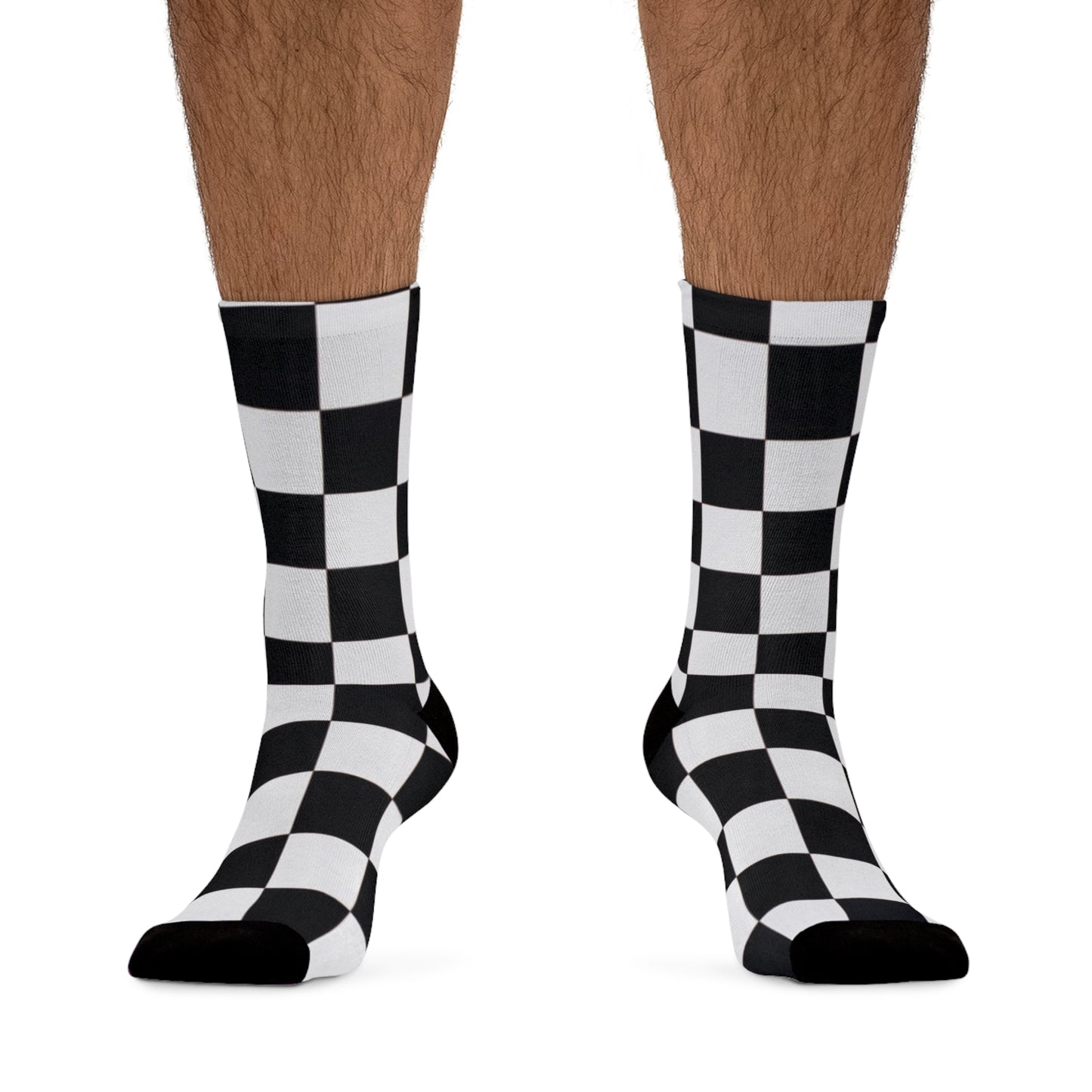 Recycled checked Poly Socks