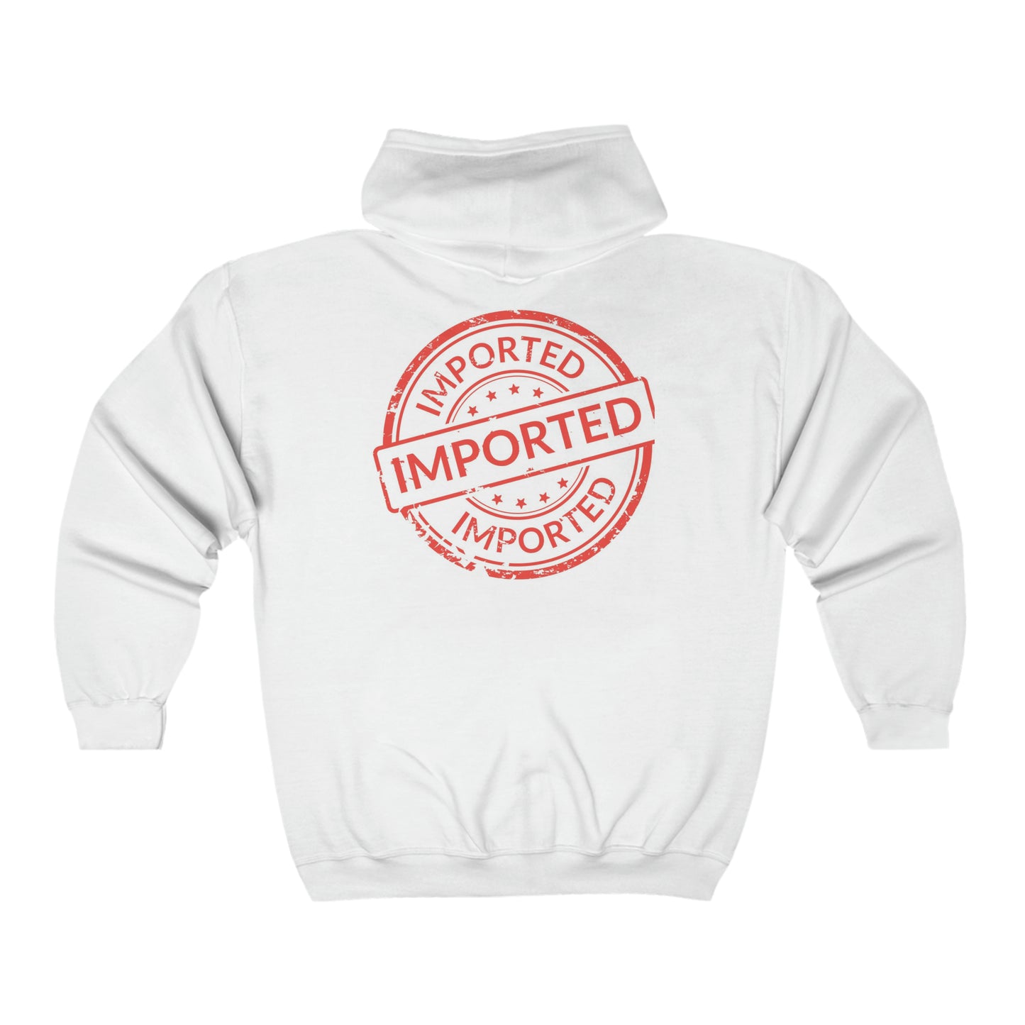 Unisex Men Imported Heavy Blend™ Full Zip Hooded Sweatshirt