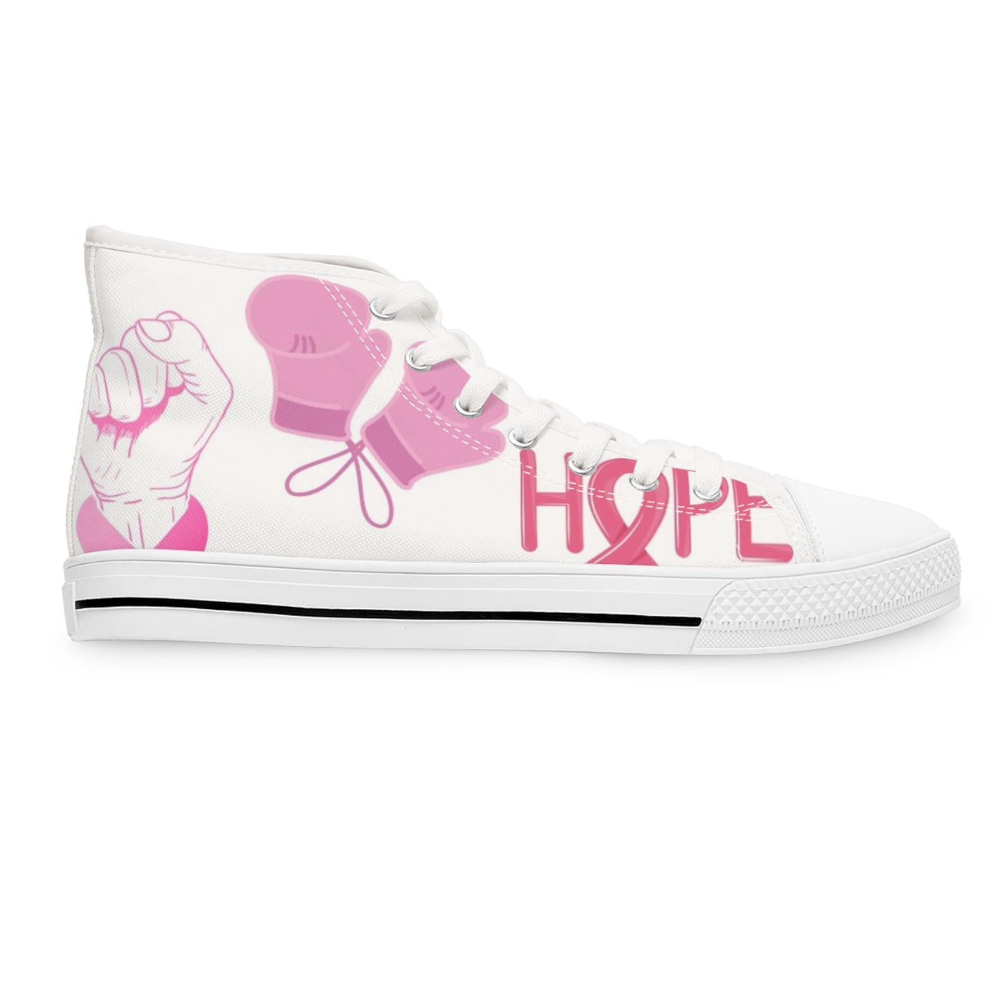 Awareness Fight Cancer High Top Sneakers