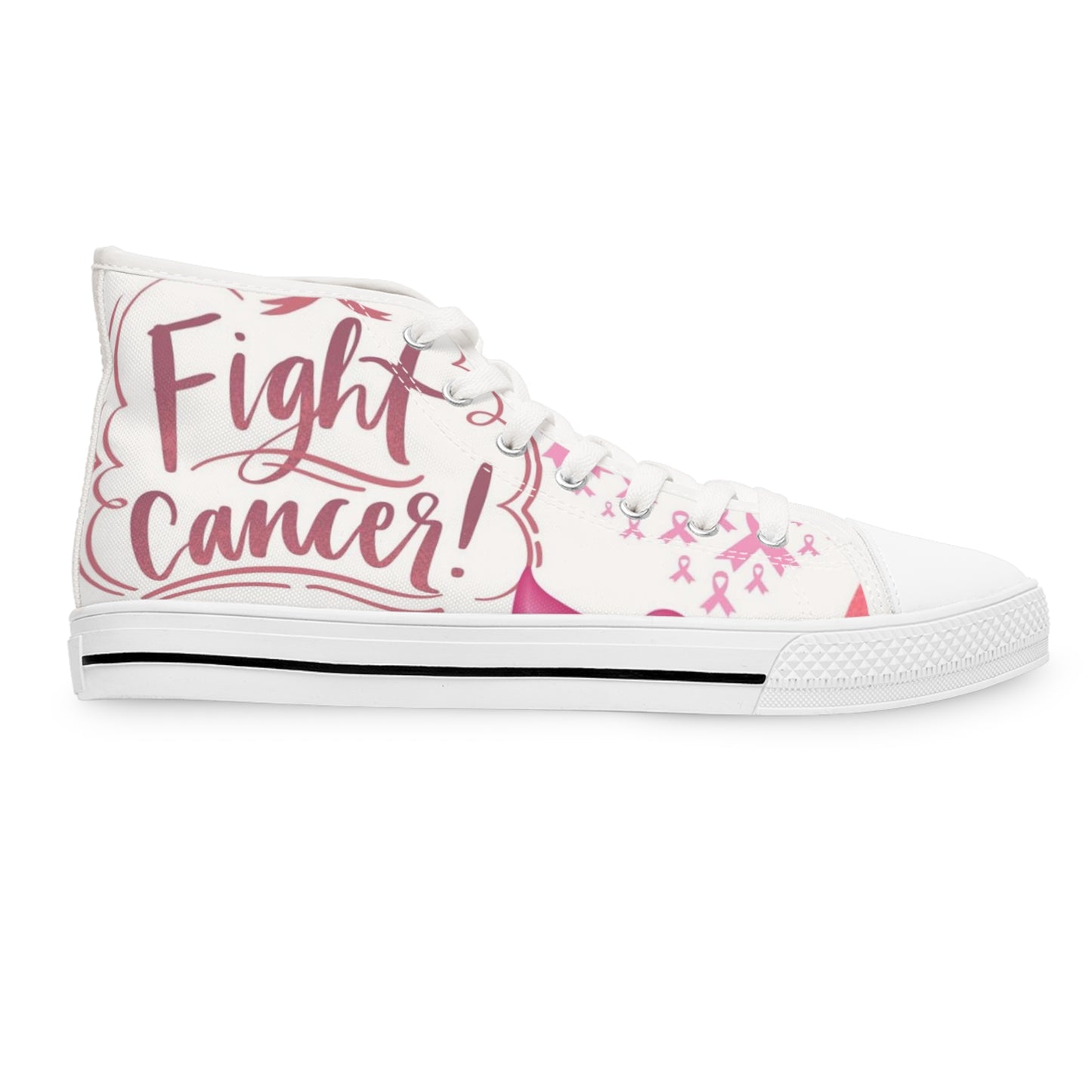 Awareness Fight Cancer High Top Sneakers