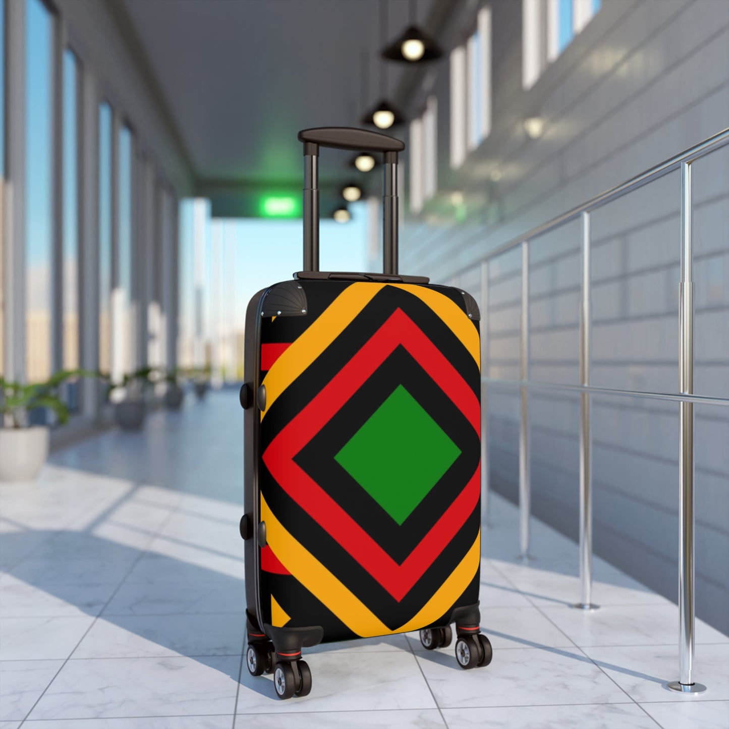 Suitcase with bold colors