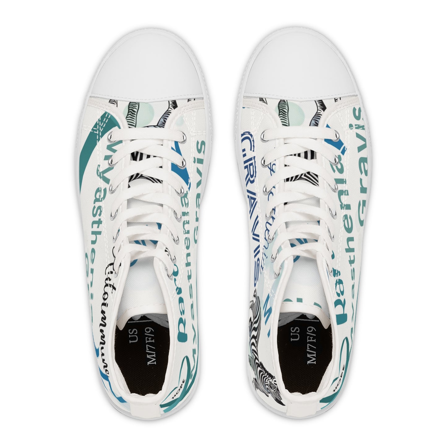 1 pair Awareness Myasthenia Gravis Women's High Top Sneakers
