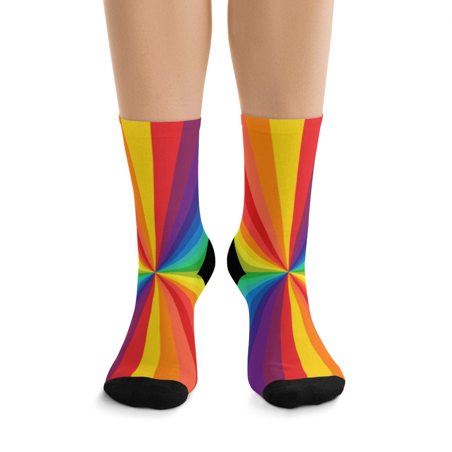 Rainbow Recycled Poly Socks