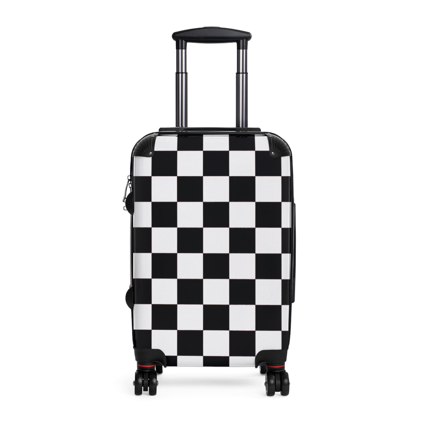 Suitcase with checkered print