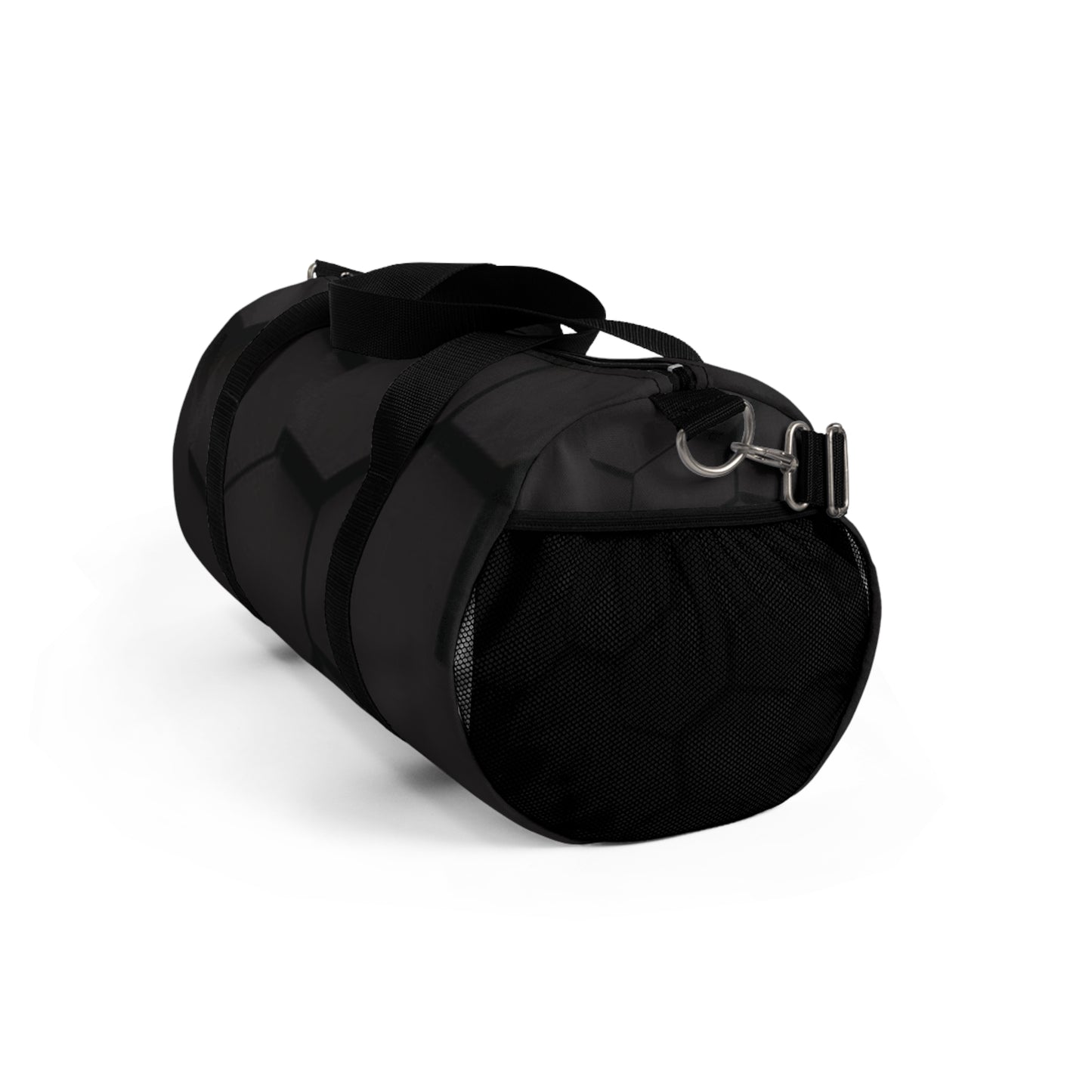 Black Geo Print Duffel Bag