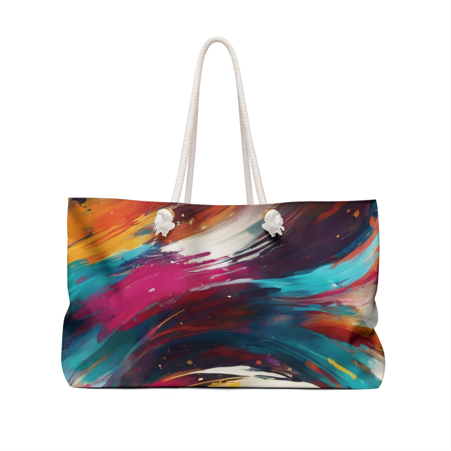 Weekender Bag with water color brush strokes