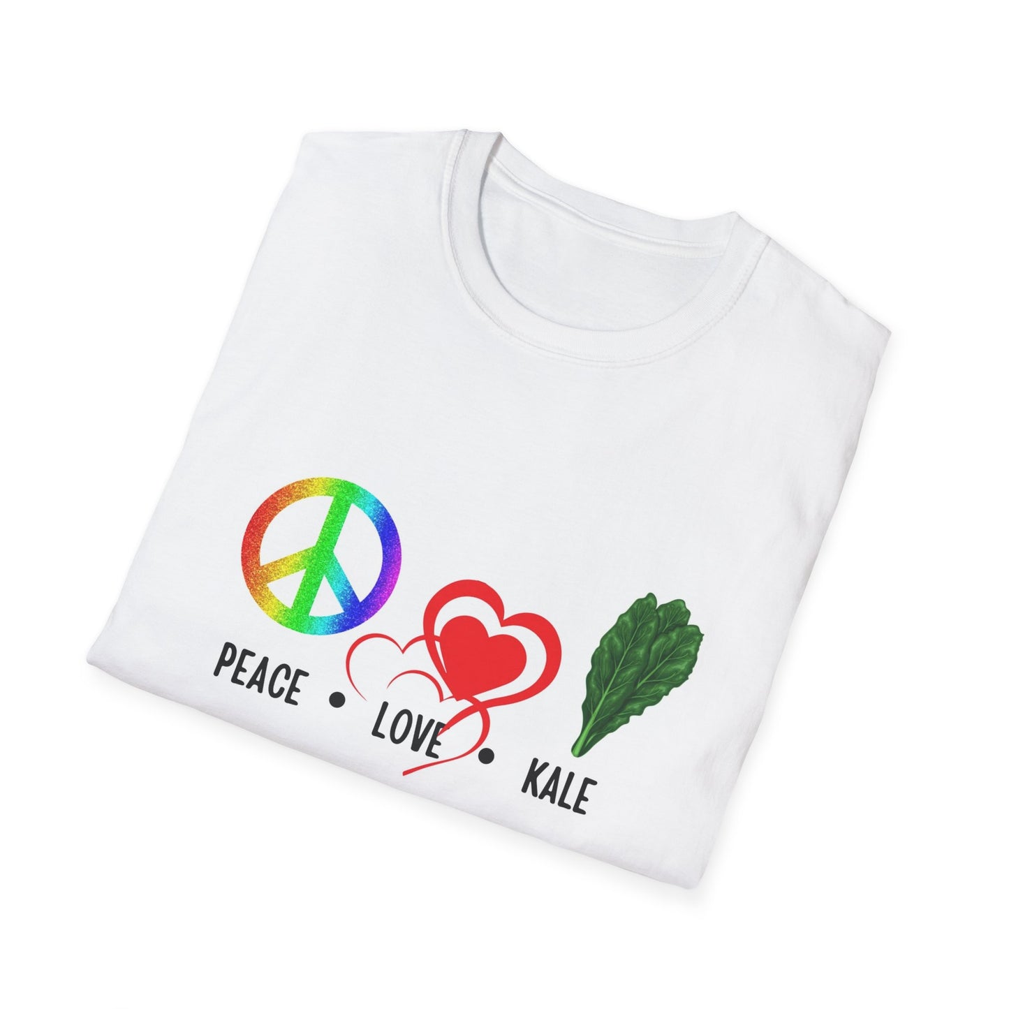 Peace Love Kale Unisex Softstyle T-Shirt