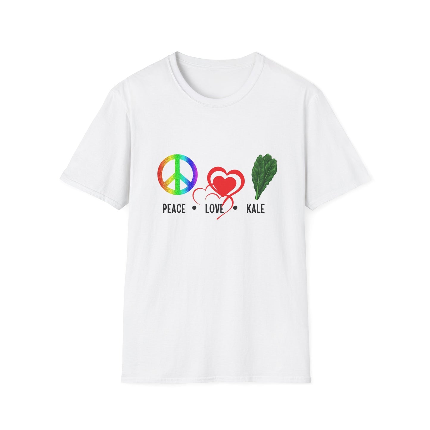 Peace Love Kale Unisex Softstyle T-Shirt