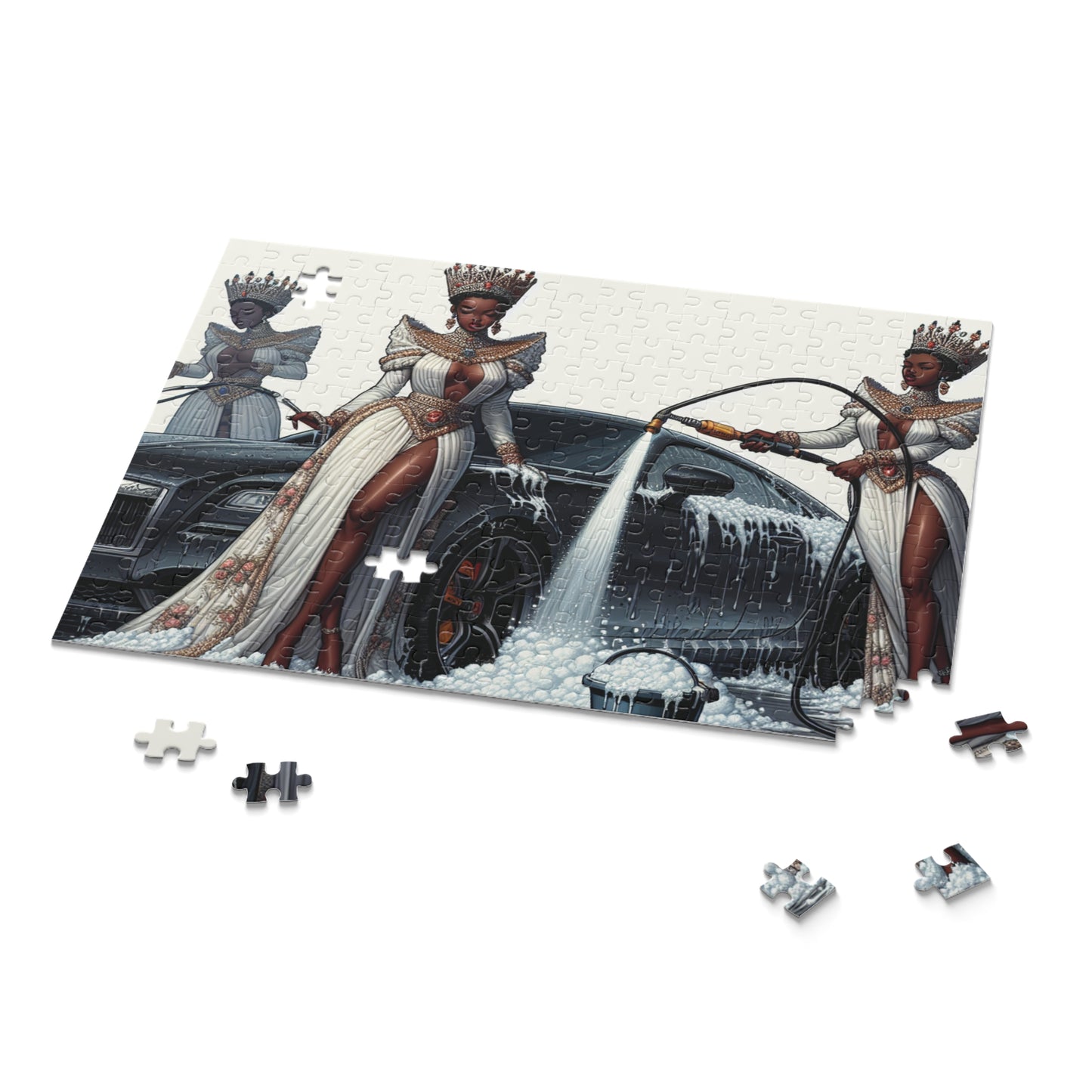 Queens and a bucket Puzzle (120, 252, 500-Piece)