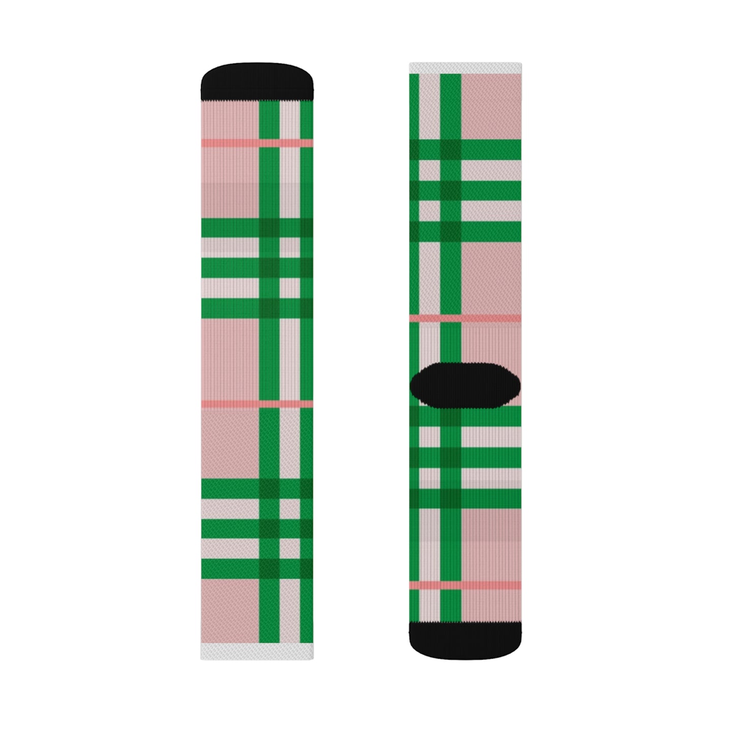 Sublimation Pink and Green Socks