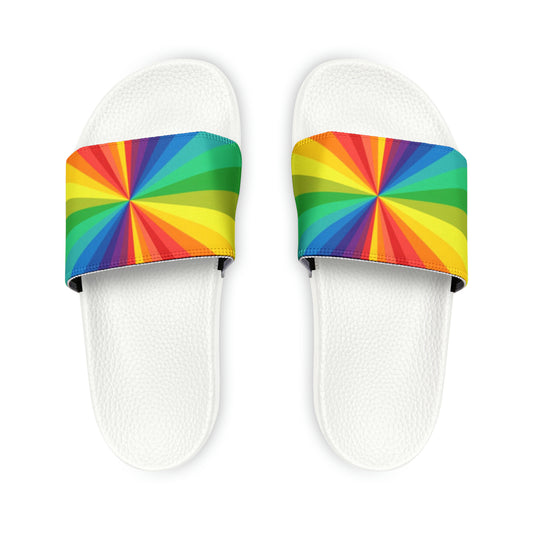 Rainbow Women's PU Slide Sandals