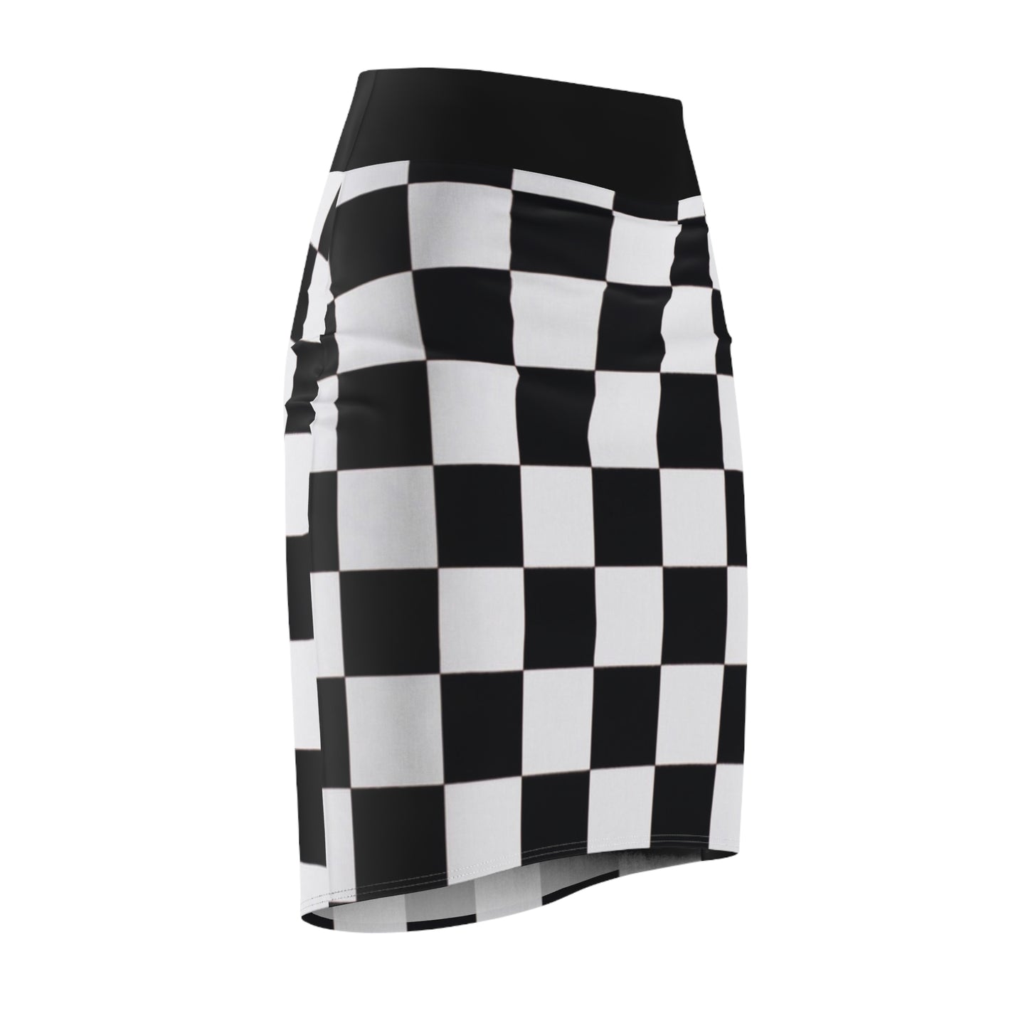 Checked Pencil Skirt (AOP)