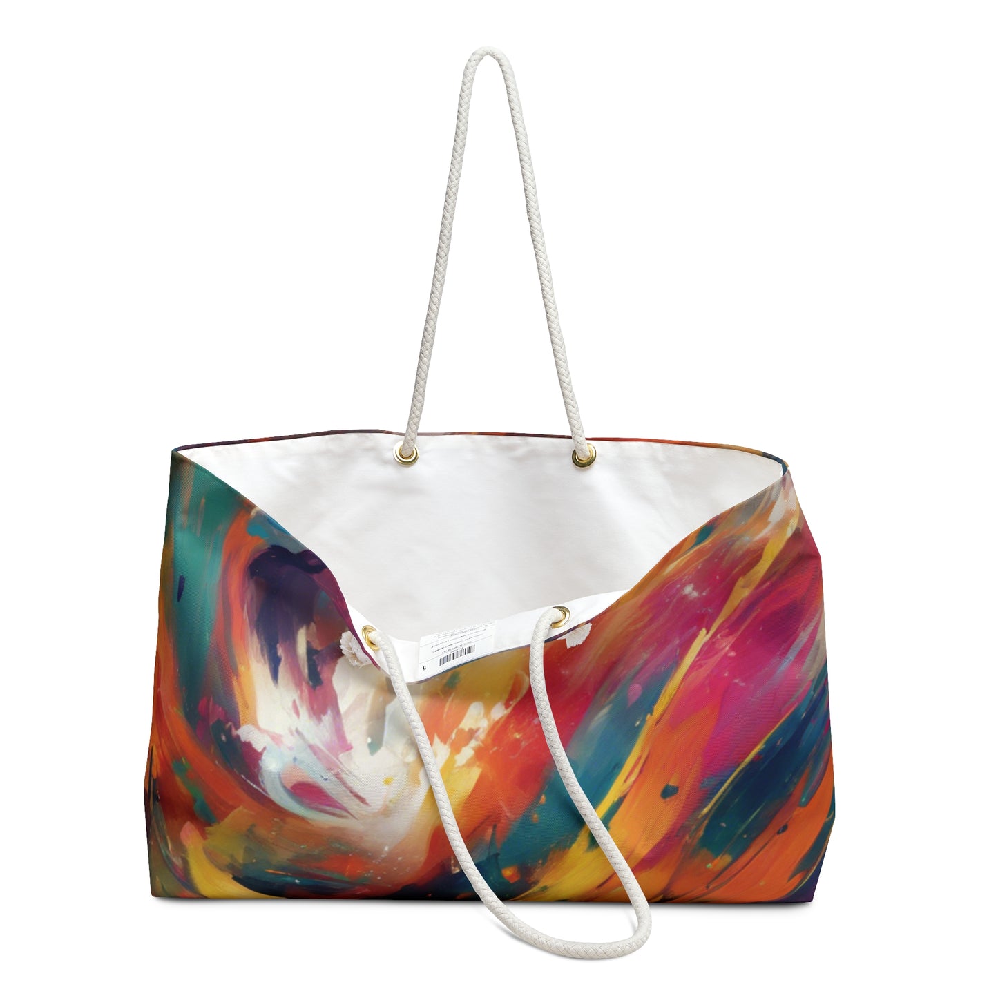 Weekender Bag with water color brush strokes