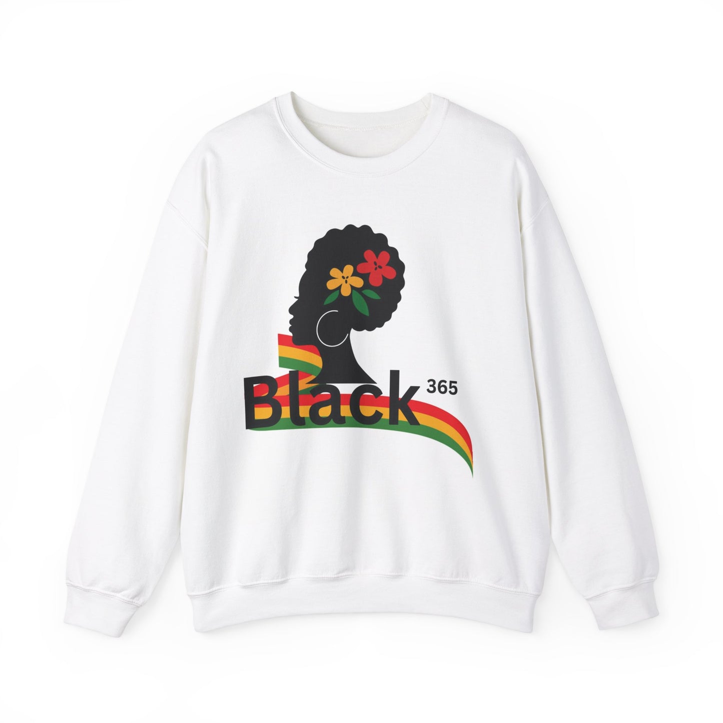 Black 366  Heavy Blend™ Crewneck Sweatshirt