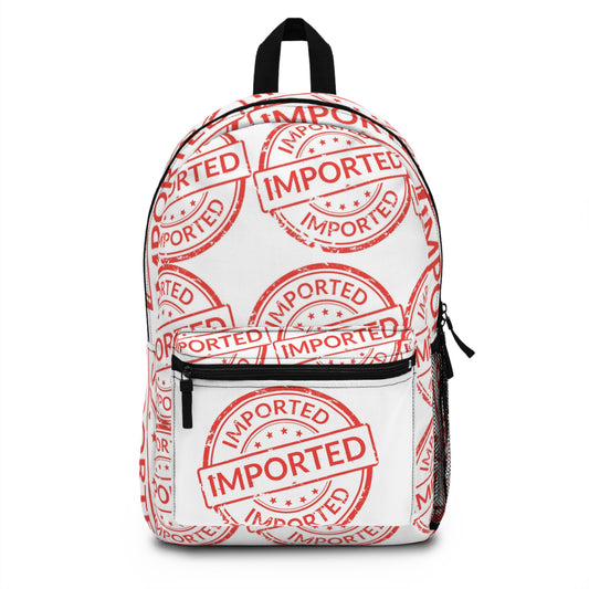 Backpack with Imported stamp