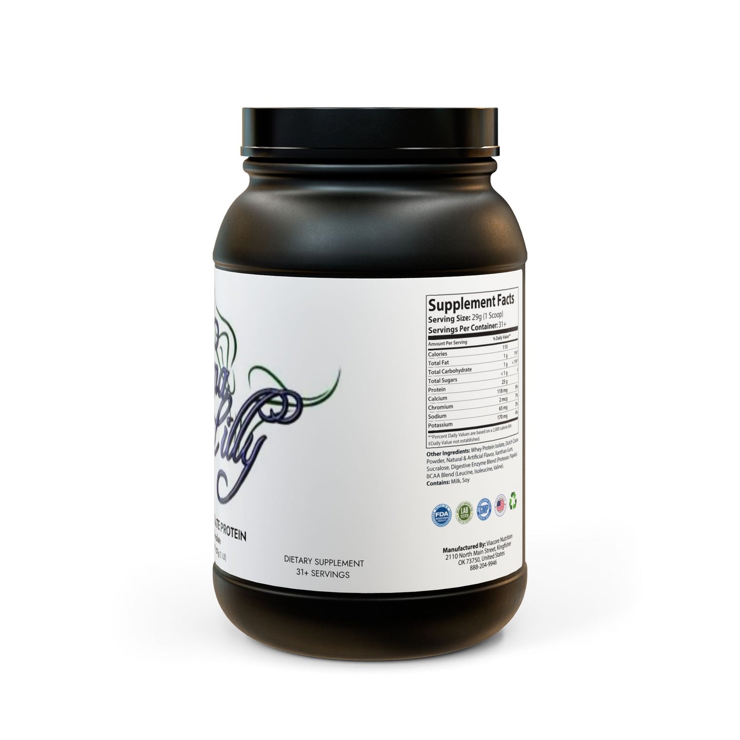 Whey Isolate Protein Supplement (907g, 2lb)
