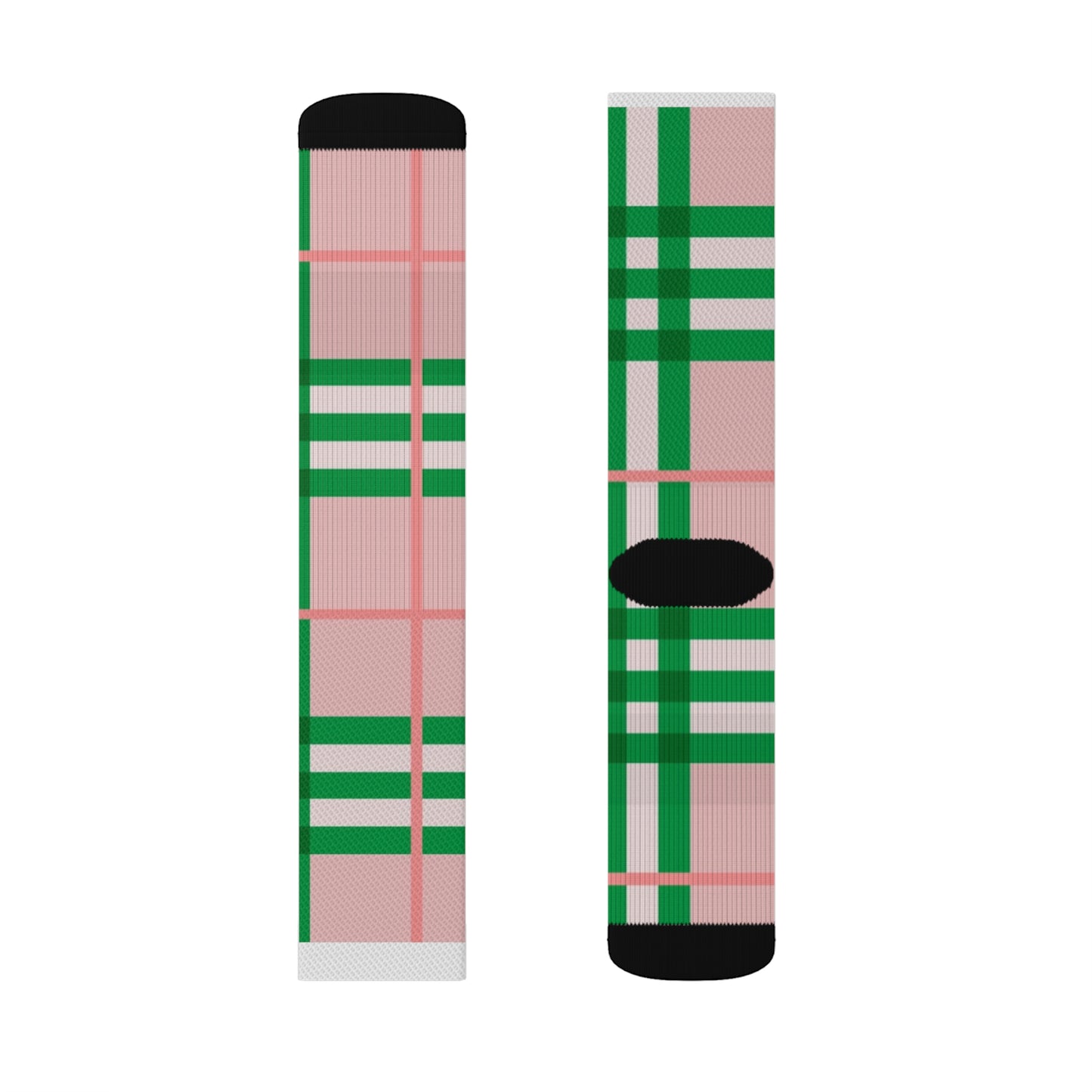 Sublimation Pink and Green Socks
