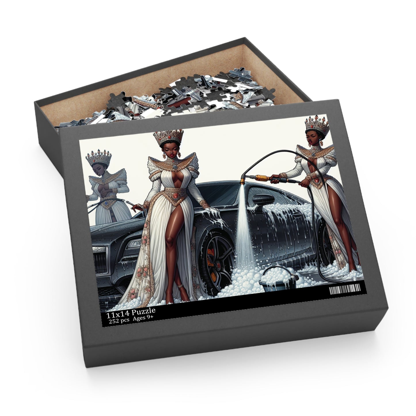 Queens and a bucket Puzzle (120, 252, 500-Piece)