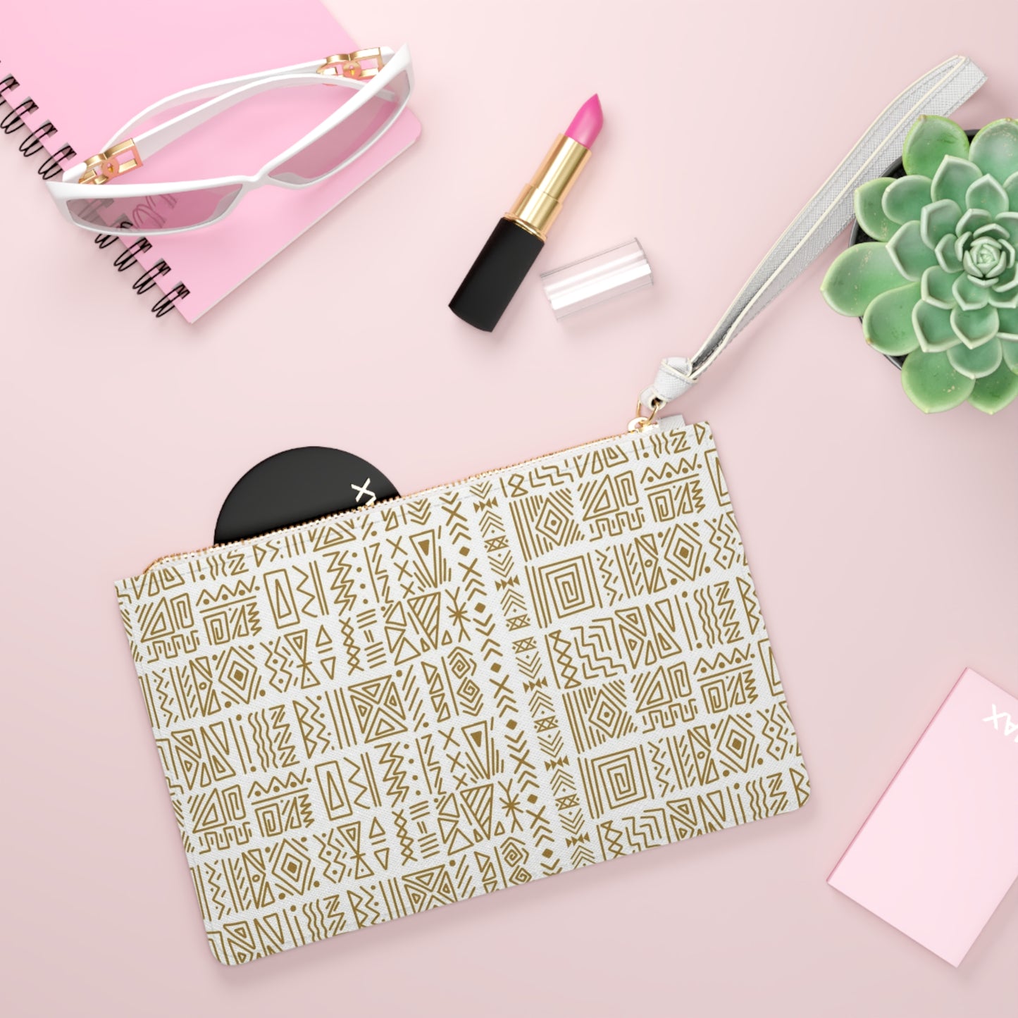 Clutch Bag with tribal print