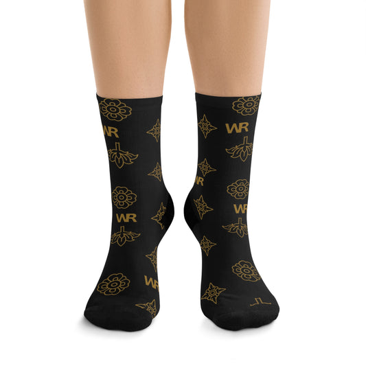 Signature Luxe Print Poly Socks