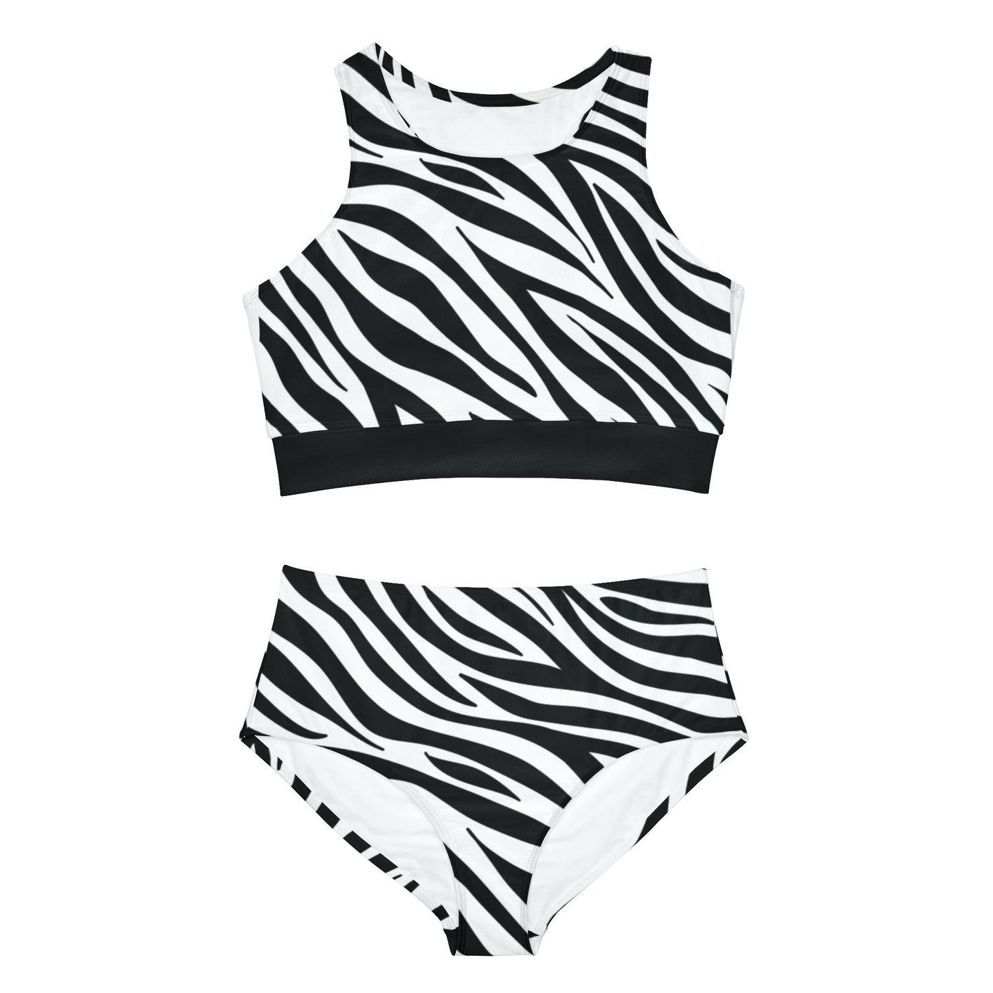 Zebra Sporty Bikini Set (AOP)