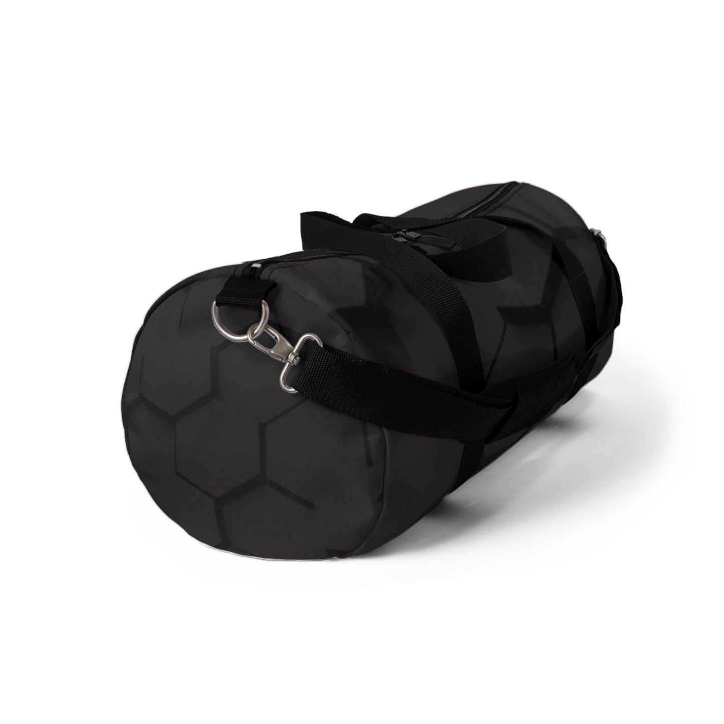 Black Geo Print Duffel Bag